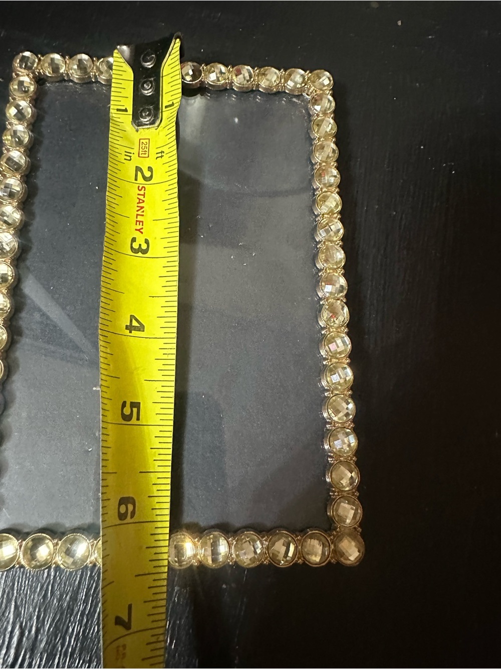 Gold and rhinestone Photo Frame - Rhinestone Accent - Picture 3 of 3